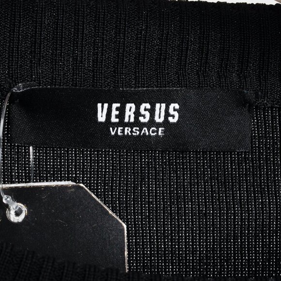 Versus Versace PF/18 Black V-Charm Embellished Sweater - Picture 5 of 14
